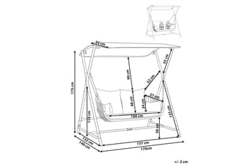 Hengekøye Fiastra - Lys grå - Hagemøbler & utemiljø - Utesofa - Hammock
