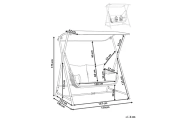 Hengekøye Fiastra - Mørk grå - Hagemøbler & utemiljø - Utesofa - Hammock