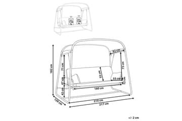Hengekøye Marsciano - Mørk grå - Hagemøbler & utemiljø - Utesofa - Hammock