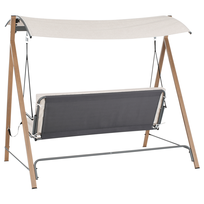 Hengekøye utendørs Bonagia Stål - Beige/Grå/Brun - Hagemøbler & utemiljø - Utesofa - Hammock