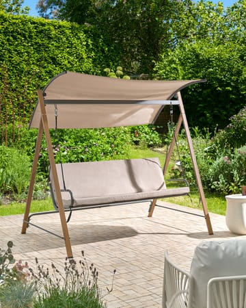 Hengekøye utendørs Bonagia Stål - Beige/Grå/Brun - Hagemøbler & utemiljø - Utesofa - Hammock