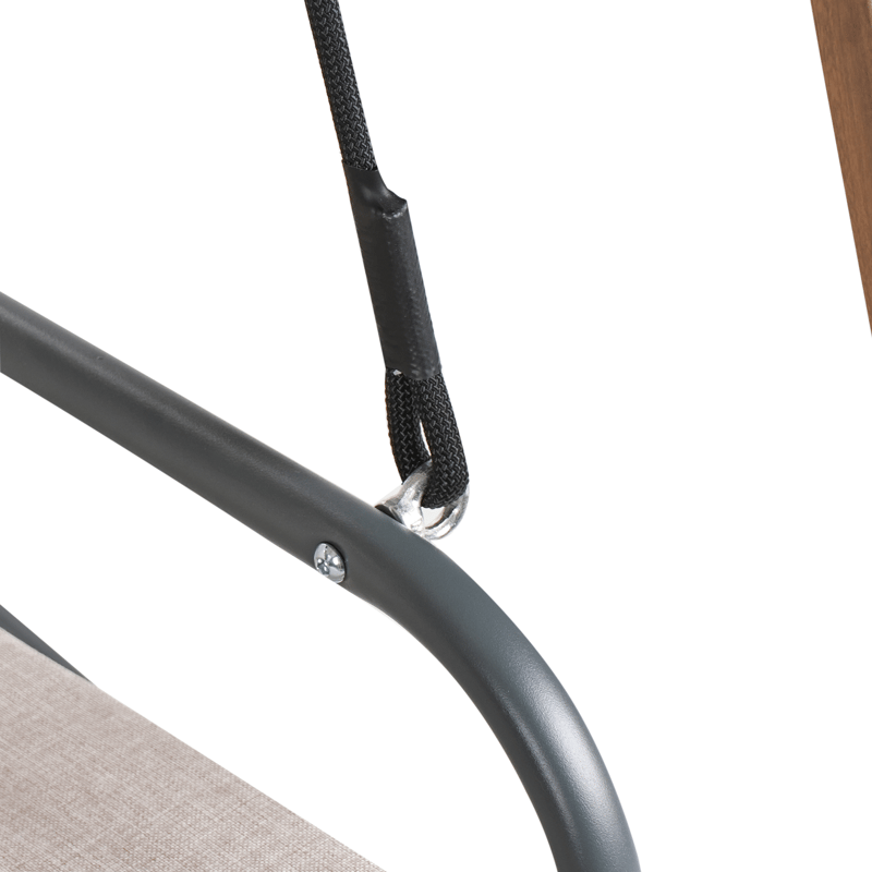 Hengekøye utendørs Bonagia Stål - Beige/Grå/Brun - Hagemøbler & utemiljø - Utesofa - Hammock