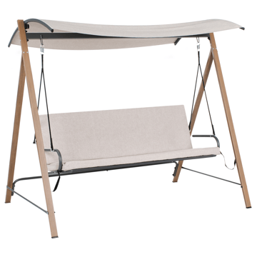 Hengekøye utendørs Bonagia Stål - Beige/Grå/Brun - Hagemøbler & utemiljø - Utesofa - Hammock