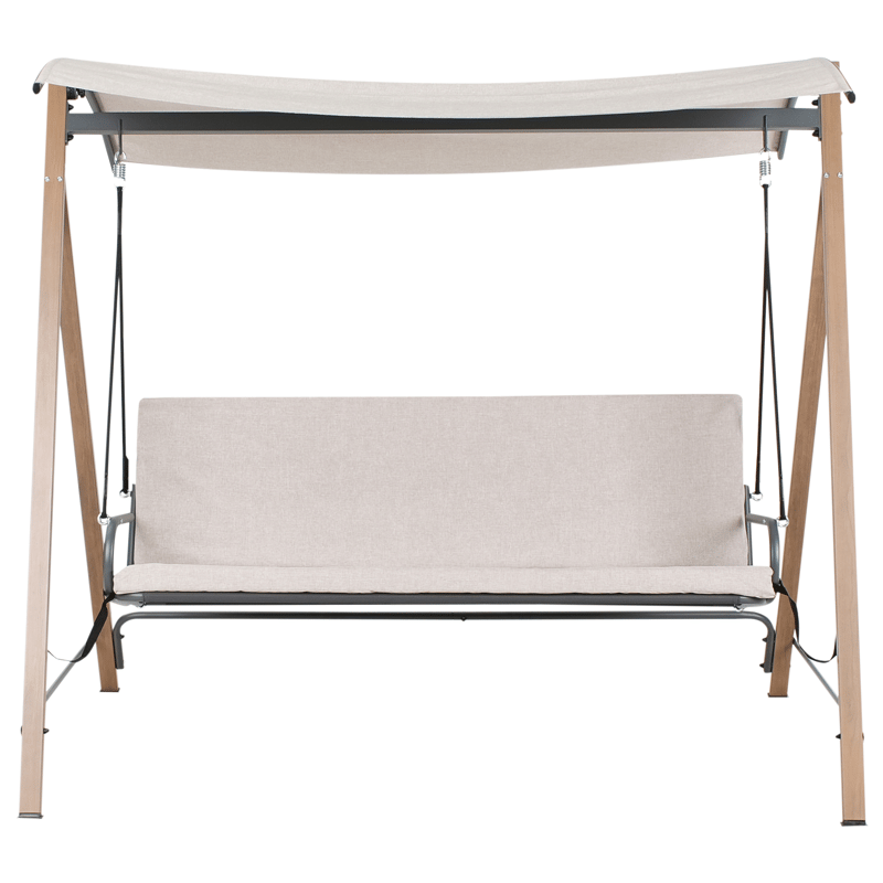 Hengekøye utendørs Bonagia Stål - Beige/Grå/Brun - Hagemøbler & utemiljø - Utesofa - Hammock