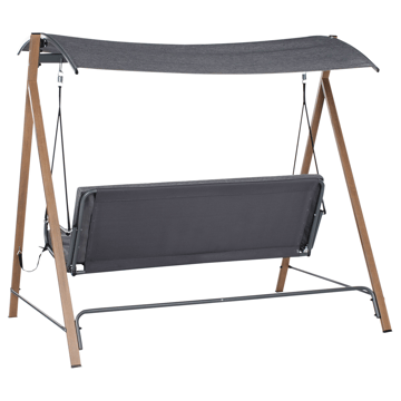 Hengekøye utendørs Bonagia Stål - Grå/Brun - Hagemøbler & utemiljø - Utesofa - Hammock