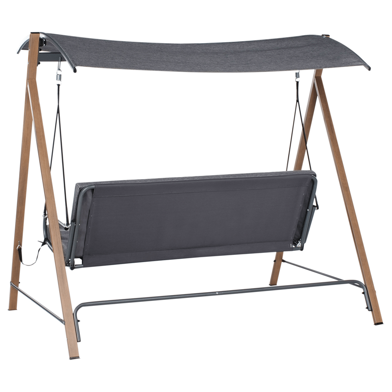 Hengekøye utendørs Bonagia Stål - Grå/Brun - Hagemøbler & utemiljø - Utesofa - Hammock