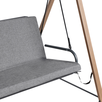 Hengekøye utendørs Bonagia Stål - Grå/Brun - Hagemøbler & utemiljø - Utesofa - Hammock