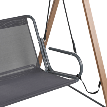 Hengekøye utendørs Bonagia Stål - Grå/Brun - Hagemøbler & utemiljø - Utesofa - Hammock