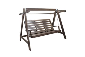 hengekøye Pelle med tak - Brun og beige - Hagemøbler & utemiljø - Utesofa - Hammock