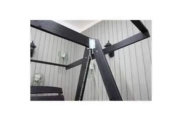 hengekøye Pelle med tak - Kaffe svart og svart - Hagemøbler & utemiljø - Utesofa - Hammock