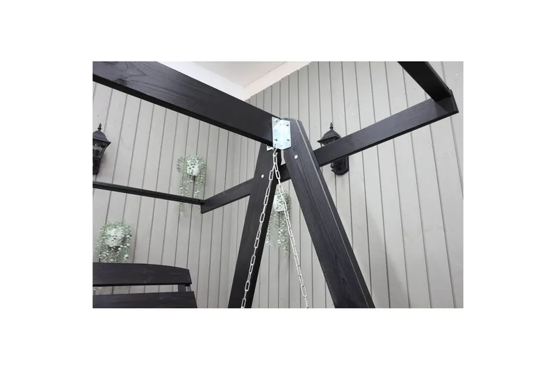 hengekøye Pelle med tak - Kaffe svart og svart - Hagemøbler & utemiljø - Utesofa - Hammock