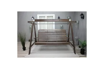 hengekøye Pelle med tak - Brun og beige - Hagemøbler & utemiljø - Utesofa - Hammock