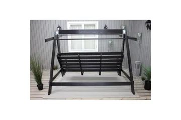 hengekøye Pelle med tak - Kaffe svart og svart - Hagemøbler & utemiljø - Utesofa - Hammock