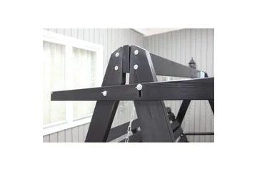 hengekøye Pelle med tak - Kaffe svart og svart - Hagemøbler & utemiljø - Utesofa - Hammock