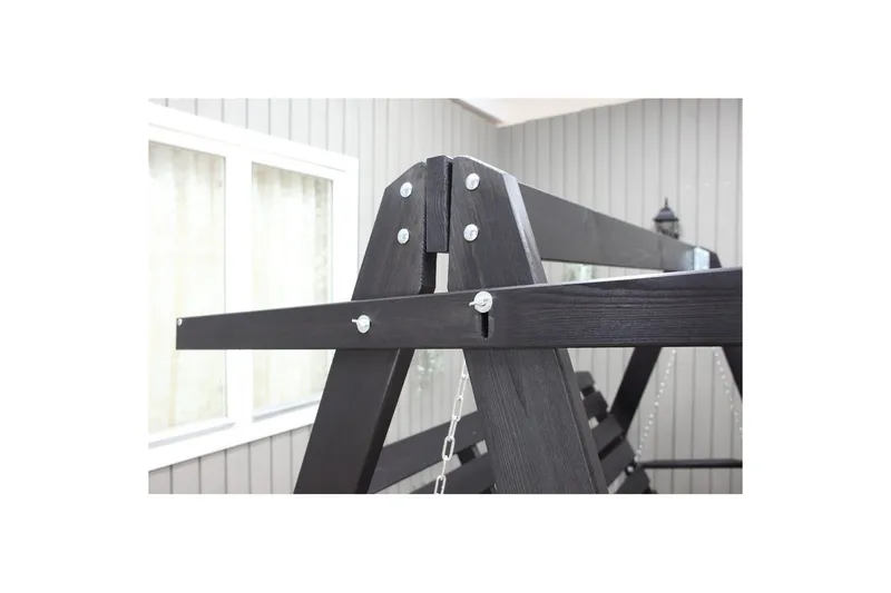 hengekøye Pelle med tak - Kaffe svart og svart - Hagemøbler & utemiljø - Utesofa - Hammock