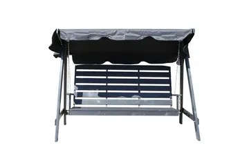 hengekøye Pelle med tak - Kaffe svart og svart - Hagemøbler & utemiljø - Utesofa - Hammock