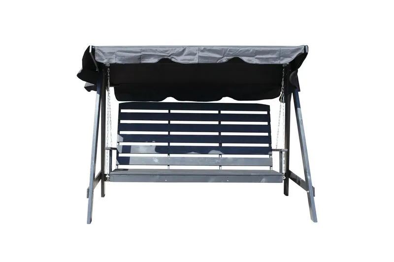 hengekøye Pelle med tak - Kaffe svart og svart - Hagemøbler & utemiljø - Utesofa - Hammock