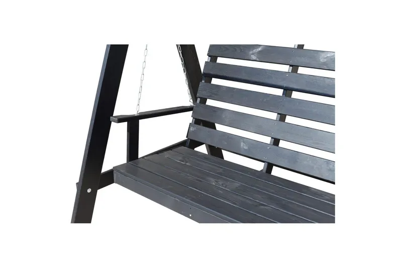 hengekøye Pelle med tak - Kaffe svart og svart - Hagemøbler & utemiljø - Utesofa - Hammock