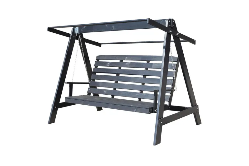 hengekøye Pelle med tak - Kaffe svart og svart - Hagemøbler & utemiljø - Utesofa - Hammock