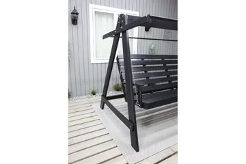 hengekøye Pelle med tak - Kaffe svart og svart - Hagemøbler & utemiljø - Utesofa - Hammock