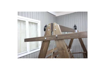 hengekøye Pelle med tak - Brun og beige - Hagemøbler & utemiljø - Utesofa - Hammock