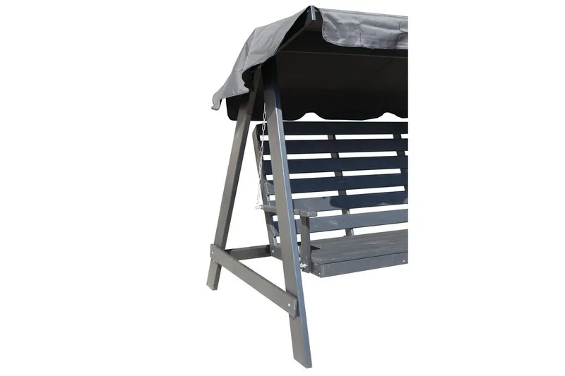 hengekøye Pelle med tak - Kaffe svart og svart - Hagemøbler & utemiljø - Utesofa - Hammock