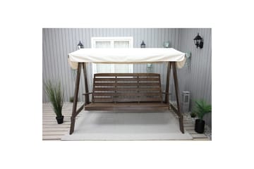 hengekøye Pelle med tak - Brun og beige - Hagemøbler & utemiljø - Utesofa - Hammock