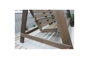 hengekøye Pelle med tak - Brun og beige - Hagemøbler & utemiljø - Utesofa - Hammock