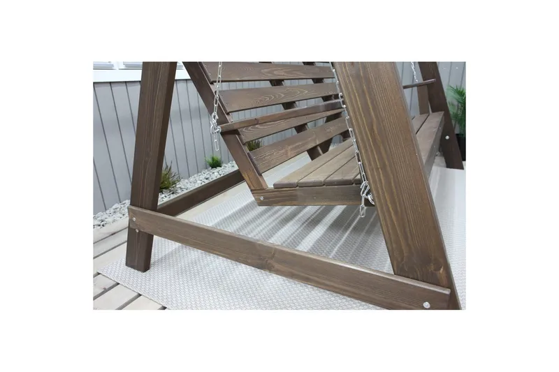 hengekøye Pelle med tak - Brun og beige - Hagemøbler & utemiljø - Utesofa - Hammock