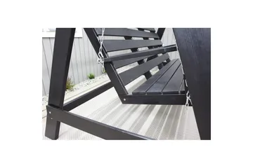 hengekøye Pelle med tak - Kaffe svart og svart - Hagemøbler & utemiljø - Utesofa - Hammock