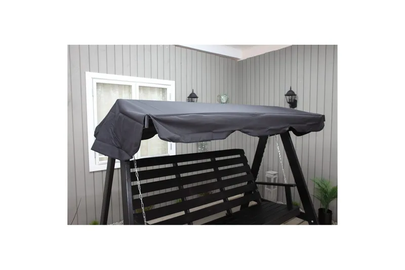 hengekøye Pelle med tak - Kaffe svart og svart - Hagemøbler & utemiljø - Utesofa - Hammock