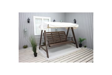 hengekøye Pelle med tak - Brun og beige - Hagemøbler & utemiljø - Utesofa - Hammock
