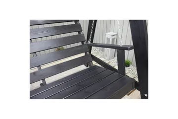 hengekøye Pelle med tak - Kaffe svart og svart - Hagemøbler & utemiljø - Utesofa - Hammock
