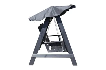 hengekøye Pelle med tak - Kaffe svart og svart - Hagemøbler & utemiljø - Utesofa - Hammock