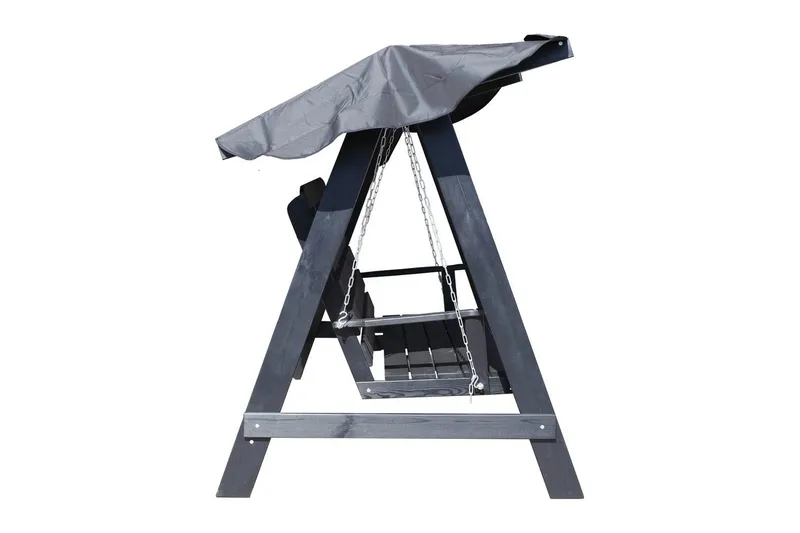 hengekøye Pelle med tak - Kaffe svart og svart - Hagemøbler & utemiljø - Utesofa - Hammock