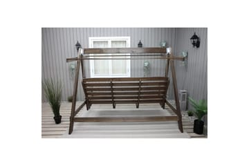 hengekøye Pelle med tak - Brun og beige - Hagemøbler & utemiljø - Utesofa - Hammock