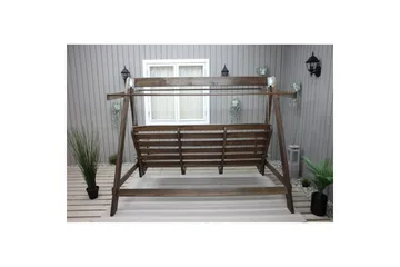 hengekøye Pelle med tak - Brun og beige - Hagemøbler & utemiljø - Utesofa - Hammock
