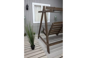 hengekøye Pelle med tak - Brun og beige - Hagemøbler & utemiljø - Utesofa - Hammock