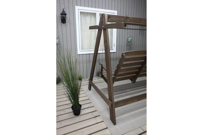 hengekøye Pelle med tak - Brun og beige - Hagemøbler & utemiljø - Utesofa - Hammock