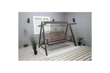 hengekøye Pelle med tak - Brun og beige - Hagemøbler & utemiljø - Utesofa - Hammock