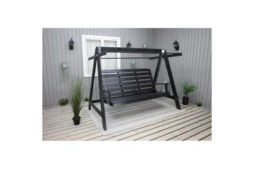 hengekøye Pelle med tak - Kaffe svart og svart - Hagemøbler & utemiljø - Utesofa - Hammock