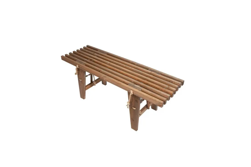 Hillerstorp Ecobench Benk utendørs 120 cm furu brun oljet, Furu brun oljet