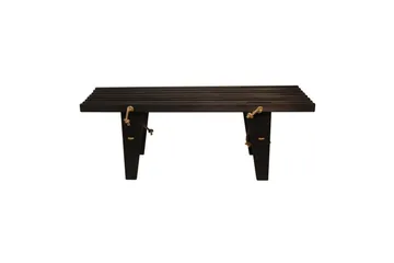 Hillerstorp Ecobench Benk utendørs 120 cm furu svart oljet