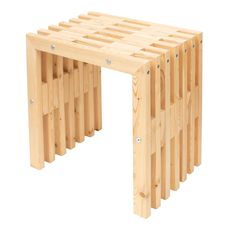Hillerstorp EcoFurn Benk utendørs 45 cm Lerk, Lerk