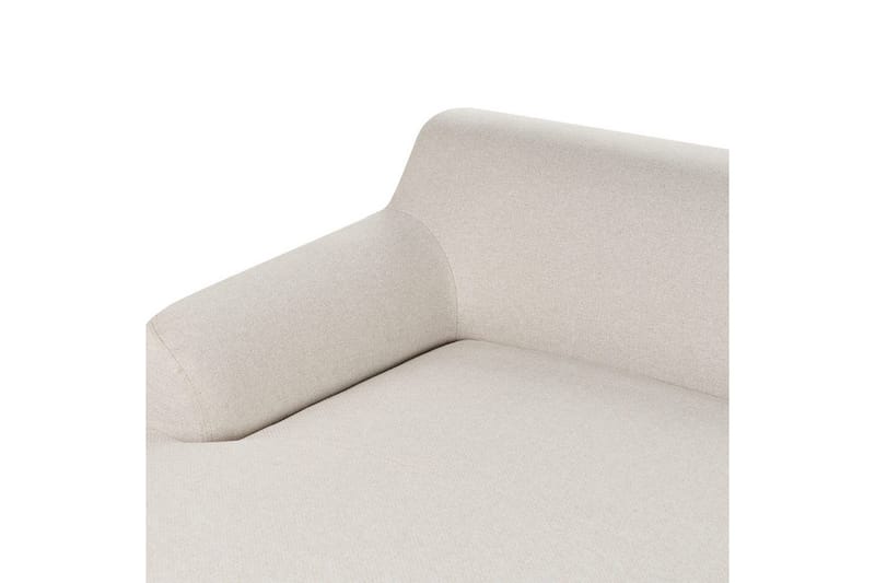 Hörnsoffa Beliani Sosjo Beige, ljust trä, Högervänd Beige||Light colored wood Left-faced - Møbler - Sofaer - Sofaer med sjeselong