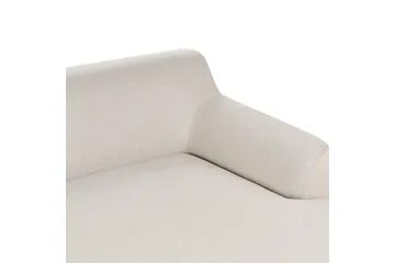 Hörnsoffa Beliani Sosjo Beige, ljust trä, Högervänd Beige||Light colored wood Right-faced - Møbler - Sofaer - Hjørnesofaer - Hjørnesofa med divan