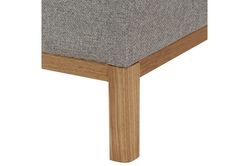 Hörnsoffa Beliani Sosjo Beige, ljust trä, Högervänd Grey||Light colored wood Left-faced - Møbler - Sofaer - Sofaer med sjeselong