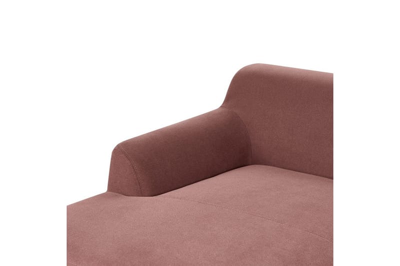 Hörnsoffa Beliani Sosjo Beige, ljust trä, Högervänd Red||Light colored wood Left-faced - Møbler - Sofaer - Hjørnesofaer - Hjørnesofa med divan