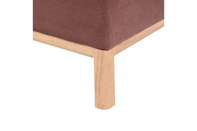 Hörnsoffa Beliani Sosjo Beige, ljust trä, Högervänd Red||Light colored wood Left-faced - Møbler - Sofaer - Hjørnesofaer - Hjørnesofa med divan