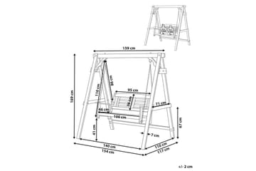 Huske til hagen Nerito - Hagemøbler & utemiljø - Utesofa - Hammock